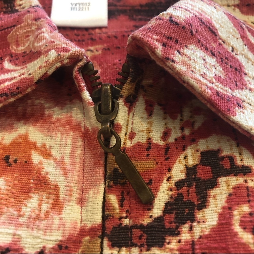 Coldwater Creek UTILITY Jacket Women's Size XL/ Multicolored Artsy Floral - Picture 7 of 8